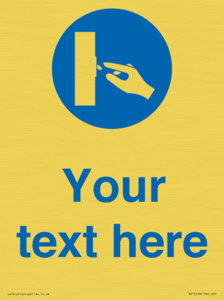 Custom Use Switch Sign